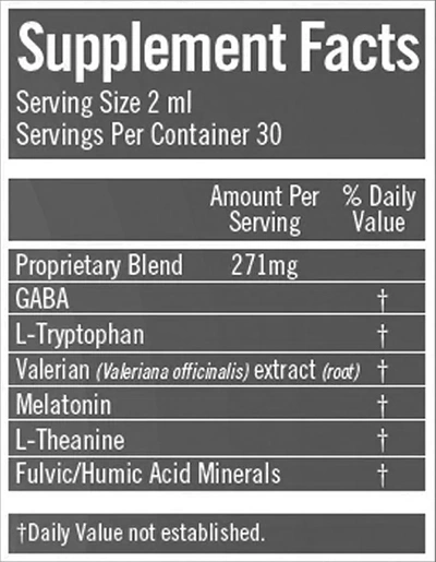Supplement Facts - Sleep Sana