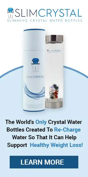 garrafa de água de cristal fino