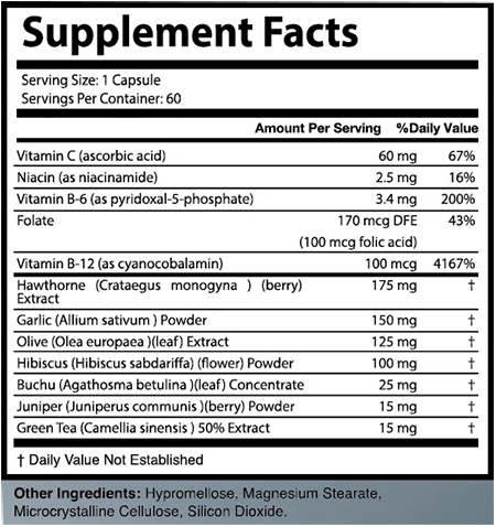 SonusZen Supplement fact