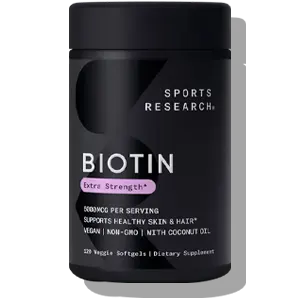 sports research biotin with coconut oil