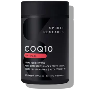 sports research coq10 with coconut oil