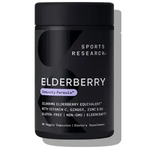 sports research elderberry + d3 5000iu immune support