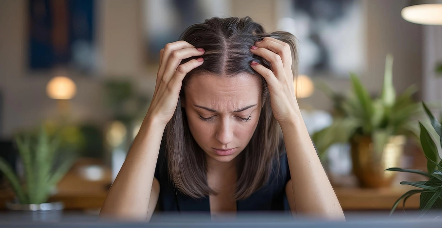 Stress Can Trigger Temporary Hair Shedding