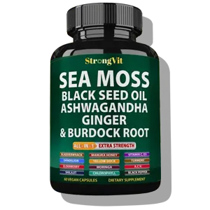 strongvit sea moss black seed oil