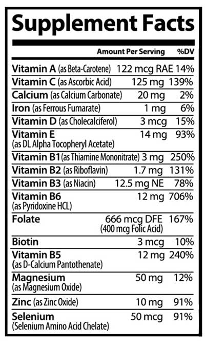 NeuroBoost IQ Supplement Facts
