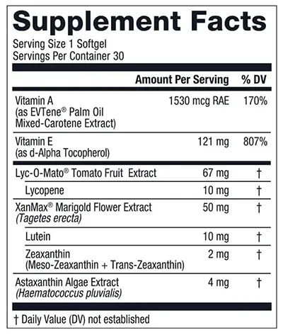 1md nutrition visionmd eye vitamin supplement facts