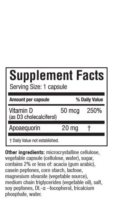 Prevage Supplement Facts