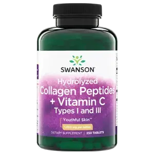 Péptidos de colágeno hidrolizado Swanson + Vitamina C