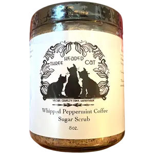 Three Headed Cat Whipped Peppermint Coffee Sugar Scrub