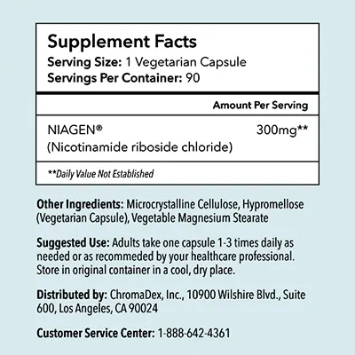 Tru Niagen Supplement Fact