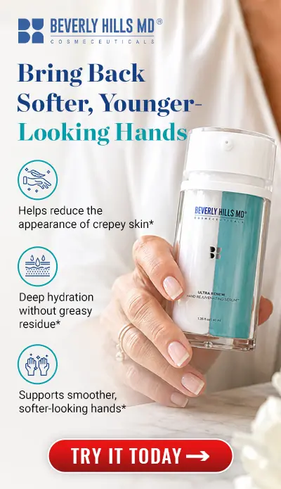 Suero rejuvenecedor de manos Ultra Renew de Beverly Hills MD