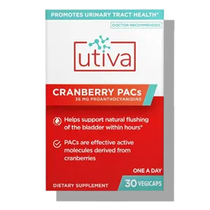 Utiva — Bladder Health Supplement (Cranberry PACs formula)
