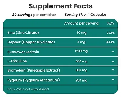 vb health load boost supplement fact