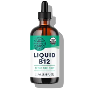 vimergy usda organic b12, 30 servings liquid vitamin no gluten, non-gmo, vegan & paleo