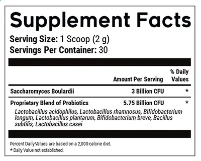 WildGut Supplement Facts