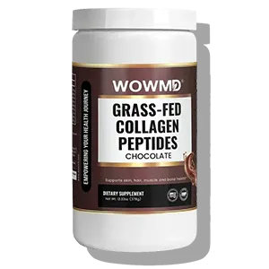 WOWMD Grass-Fed Collagen Peptides Powder (Chocolate)