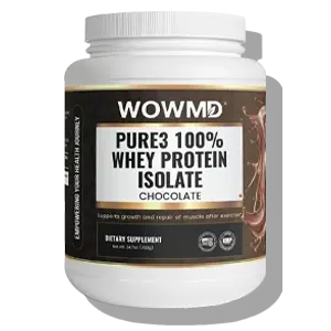 wowmd pure3 100% whey protein isolate (chocolate) reviews