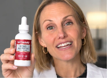 wowmd retinol and peptide face serum tester 1