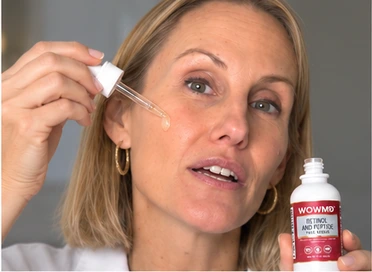 wowmd retinol and peptide face serum tester 2