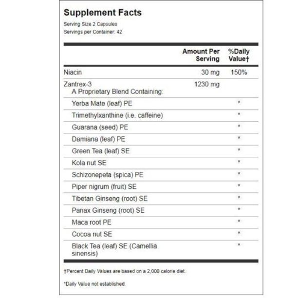 Zantrex-3 Supplements Facts