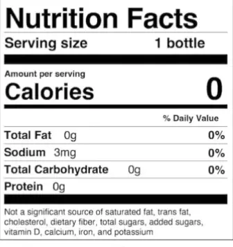 Zbiotics Nutrition Facts