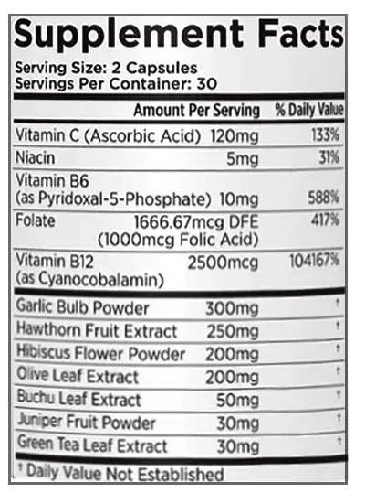 zenotone supplement facts